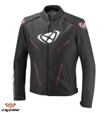 Geaca (jacheta) barbati pentru scuter - motocicleta Roadster Ixon All season model Prodigy WP MS culoare: negru/alb/rosu Negru/alb/rosu XL