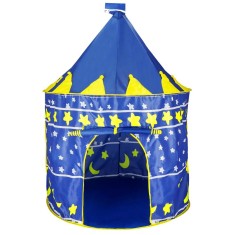 Cort Castel de joaca pentru copii, pliabil, 100x140 cm, albastru Household NewTrend