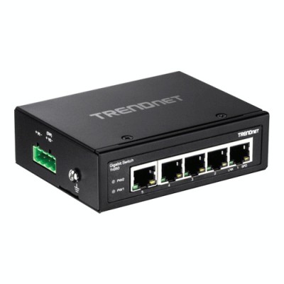 Switch industrial 5 porturi Gigabit DIN-Rail - TRENDnet TI-G50 SafetyGuard Surveillance foto