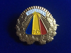 Insigna militara - Insigna Romania - Cuc/Cascheta - Poli?ia Comunitara - 2000 foto