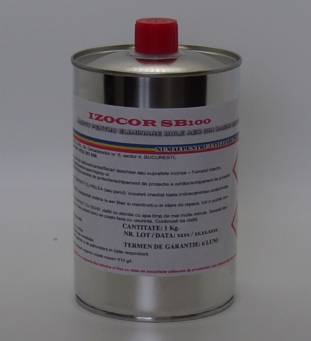 Solutie pentru scoaterea bulelor de aer din rasina epoxidica IZOCOR SB100, 1 kg