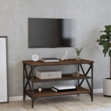 VidaXL Comodă TV, stejar maro, 80x40x50 cm, lemn prelucrat