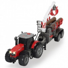 Tractor Dickie Toys Massey Ferguson Fun cu remorca foto