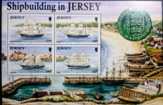 Jersey 1992 nave cu p&acirc;nze , corăbii bloc neștampilat