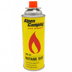 Rezerva Gaz Butelie Alpen Camping, Lampa Voiaj, Arzator, 227 gr, 400 ml foto