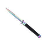 Briceag tip Stiletto, multicolor, deschidere manuala, lungime 33 cm, lama metalica