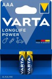 Set baterii alcaline R3 AAA 2buc/blister Longlife Power Varta