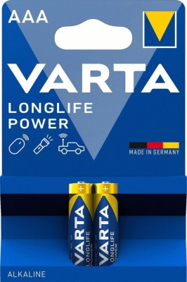 Set baterii alcaline R3 AAA 2buc/blister Longlife Power Varta foto