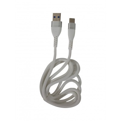 Cablu de incarcare si date, USB Tip-C, 1m, 5A, USB 3.0, Alb foto