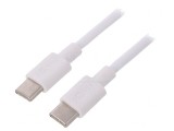 Cablu USB C 2.0 1m Alb, Goobay
