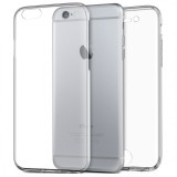 Cumpara ieftin Husa iPhone 6/6S Full 360&deg; TPU Transparenta Fata+Spate Silicon Carcasa Protectie Completa