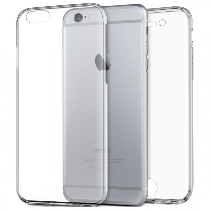 Husa Full TPU 360&deg; (fata + spate) pentru iPhone 6 / 6S, Transparent