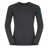 Bluza manaca lunga Merino Bjorn Negru