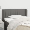 VidaXL Tăblie de pat cu aripioare gri &icirc;nchis 83x16x78/88 cm textil 3118981