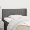 vidaXL Tăblie de pat cu aripioare gri &icirc;nchis 83x16x78/88 cm textil 3118981