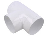 Accesorii: teu rotund albă ABS &Oslash;100mm