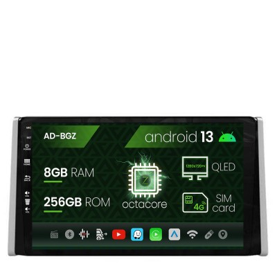 Navigatie Toyota RAV4 (2018+), Android 13, Z-Octacore 8GB RAM + 256GB ROM, 9 Inch - AD-BGZ9008+AD-BGRKIT098 foto