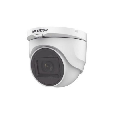 Camera supraveghere hikvision turbo hd dome ds-2ce76d0t-itmfs(2.8mm) 2mp audio over coaxial cable microfon audio incorporat foto