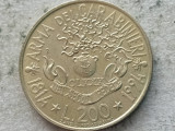 ITALIA-200 LIRE 1994 ( Arma dei Carabinieri), Europa