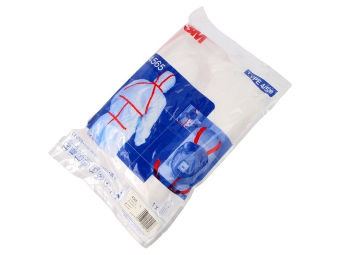 Combinezon de protecție alb L, tip 4/5/6