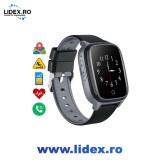 Smartwatch pentru Seniori/Adulti cu Cartela SIM, Apeluri Video, GPS, Wi-Fi, Buton SOS, Camera, Monitorizare Discreta, GITECH D32e, Compatibil iOS/Andr