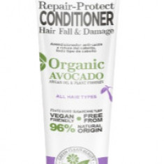 Balsam reparator contra caderii parului cu Niacinamida si Avocado Organic, 225ml, The conscious