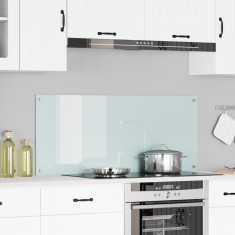 vidaXL Contrablat bucătărie alb 120x50x0.6 cm sticlă securizată