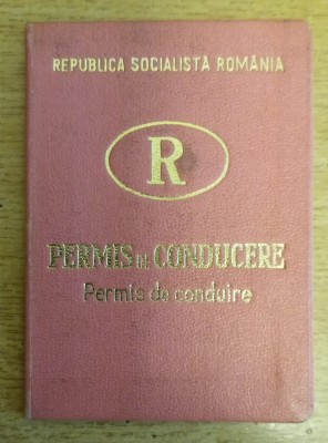 QW13 7 - 1968 - Permis de conducere - RSR - piesa de colectie! foto