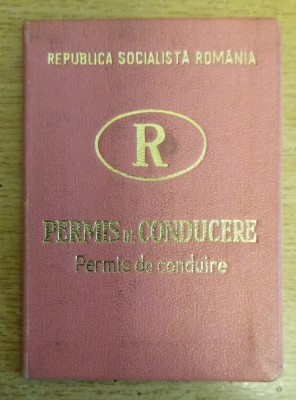 M3 C18 - 1968 - Permis de conducere - RSR foto