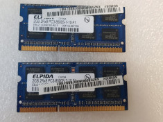 Memorie laptop ELPIDA 2GB DDR3 1066MHz EBJ21UE8BDS0-AE-F - poze reale foto