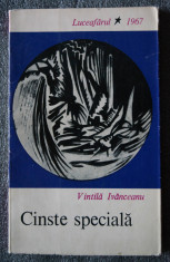 Vintila Ivanceanu - Cinste speciala (volum de debut, EPL 1967; 1340 ex.) foto