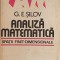 Analiza Matematica - G. E. Silov
