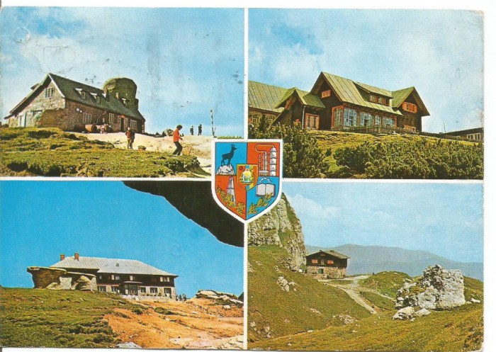 carte postala-MUNTII BUCEGI
