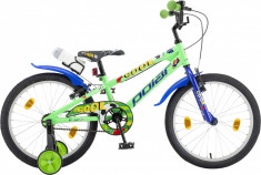 Bicicleta Copii Polar 2023 Football - 20 Inch, Verde-Albastru foto