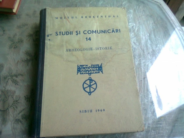 STUDII SI COMUNICARI 14, ARHEOLOGIE ISTORIE