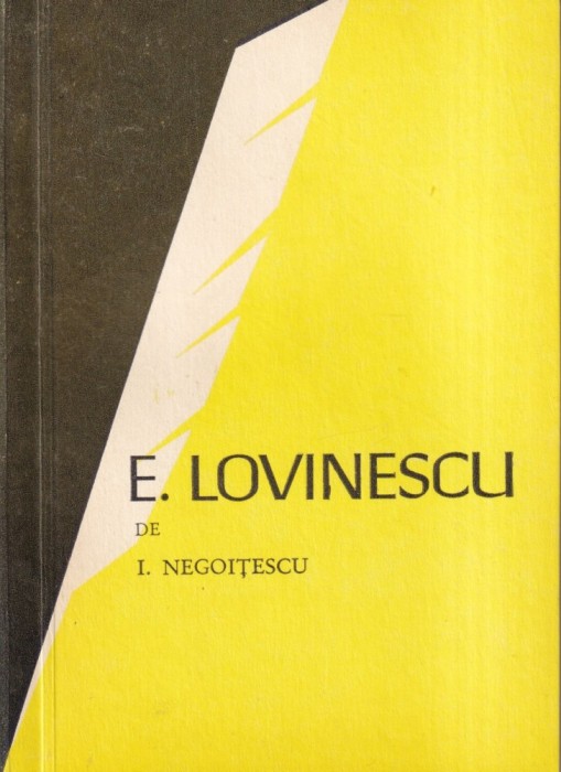 I. Negoitescu - E. Lovinescu