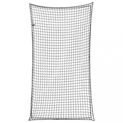 Plasă de remorcă cu funie elastică, negru, 4,5x2,5 m, PP foto