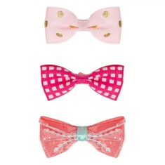 Fundite Accesorii Animale, Set 3 Buc, Multicolor, 6cm, Clips Metalic