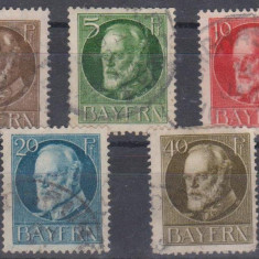 Statele Germane - BAVARIA - 1914, stampilate (G1)