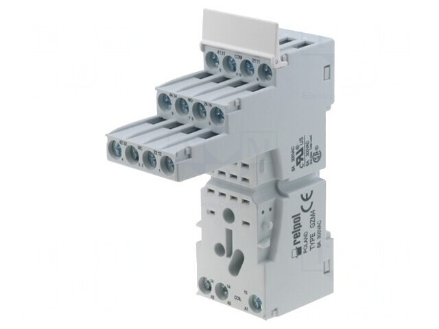 Stativ PIN pentru panou și șină DIN, 300VAC 6A