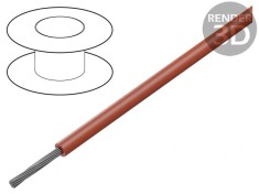 Cablu HookUp Wire Cu 18AWG PTFE roșu 30.5m 100ft