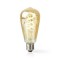 Bec Wi-Fi Smart LED cu filament E27 ST64 5.5W 350lm 1800-6500K Nedis