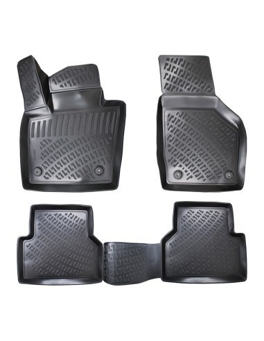 Set covorase auto din cauciuc tip tavita pentru Audi Q3 I (8U) 2011-2018