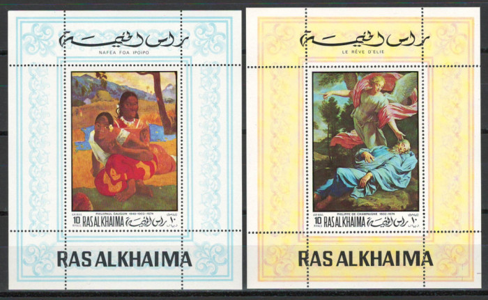 Ras al Khaima 1970 Mi 374/75 bl 82/83 MNH - Picturi