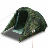 Cumpara ieftin Cort de camping tunel pentru 2 persoane, camuflaj, impermeabil