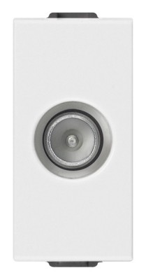 Priza TV de trecere tata 1M Vimar Neve alb 09300.10 foto