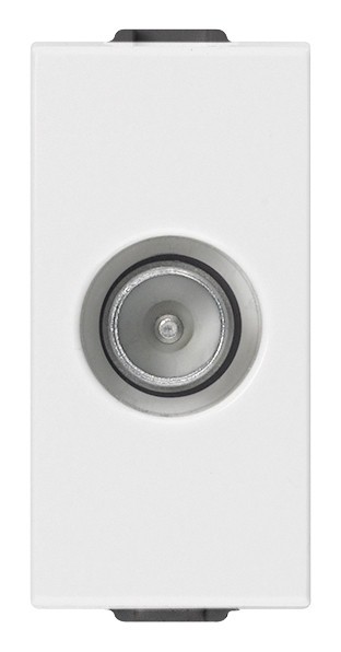 Priza TV de trecere tata 1M Vimar Neve alb 09300.10