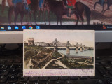 Podul de la Cernavodă, Salutări din Rom&acirc;nia, clasică, circulație 5 dec. 1903 205, Circulata, Printata