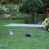 Kerbl Adăpost animale mici de exterior, barieră evacuare 230x115x70 cm