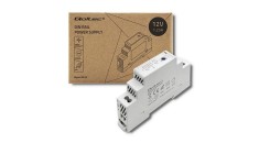 Sursă de alimentare Qoltec cu montare pe șină DIN | 15W | 12V | 1.25A | Gri